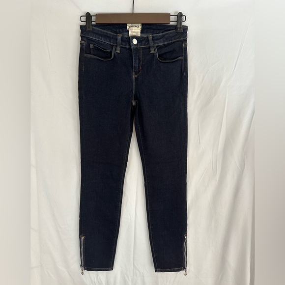 L'AGENCE Emmanuelle Mid Rise Skinny Jeans with Ankle Zip size 25 - Picture 4 of 6